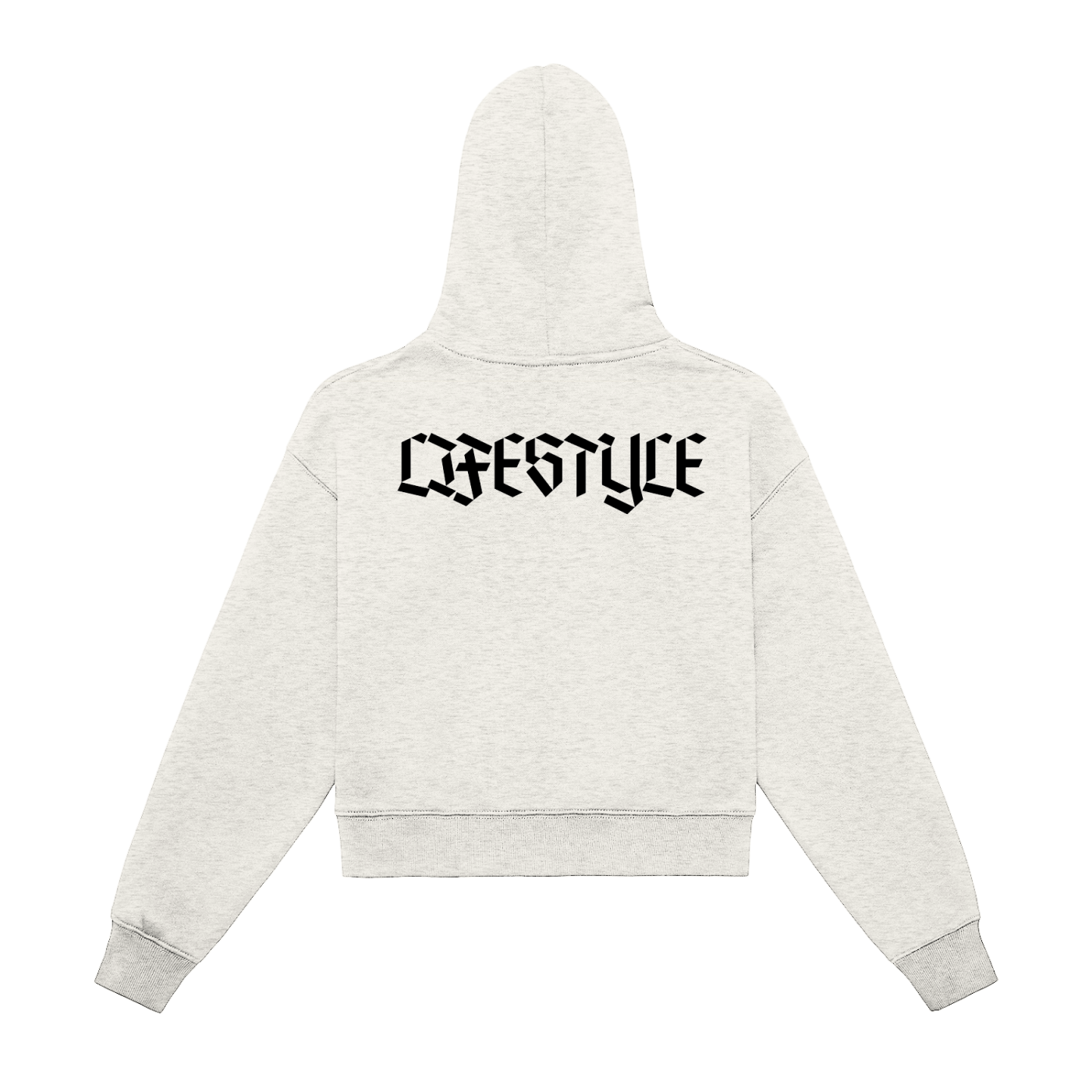 Womans Fleeced Zip-Up Cropped Hoodie