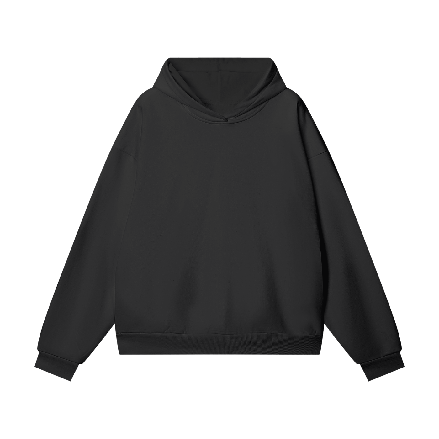 Heavy overweight Plain Mountain Ski Hoodie