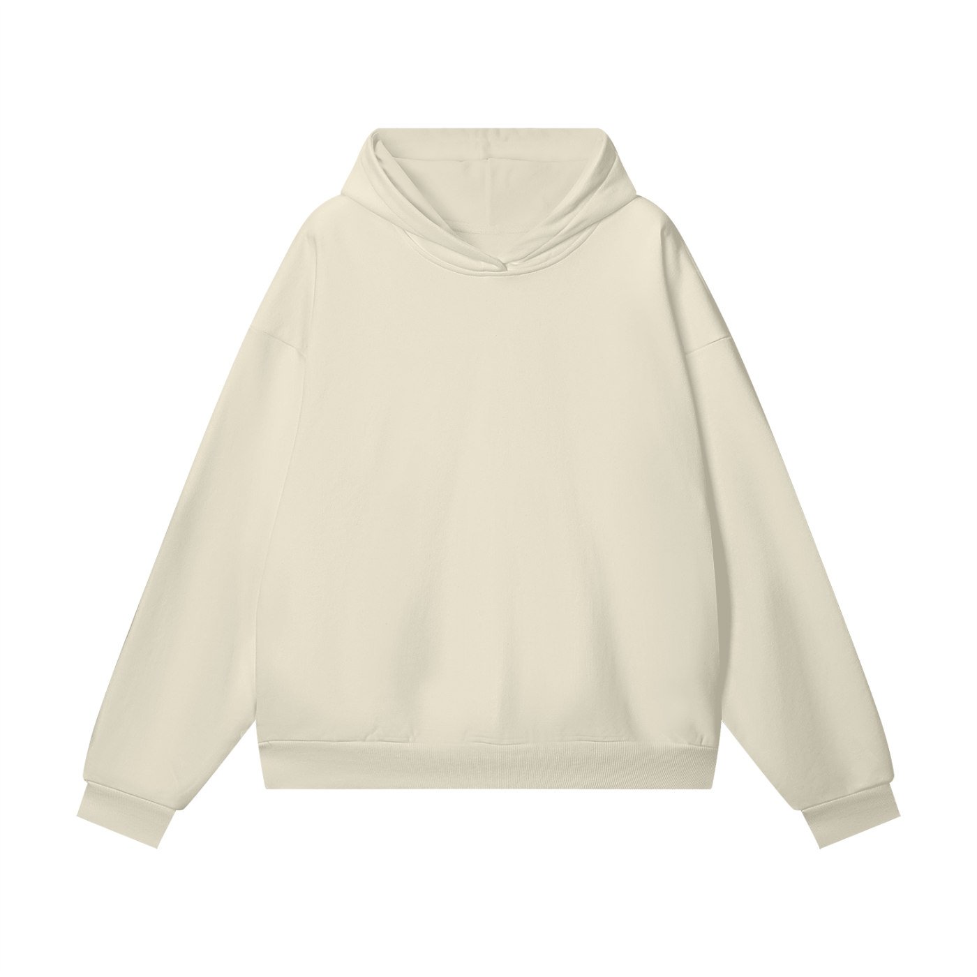 Heavy overweight Plain Mountain Ski Hoodie