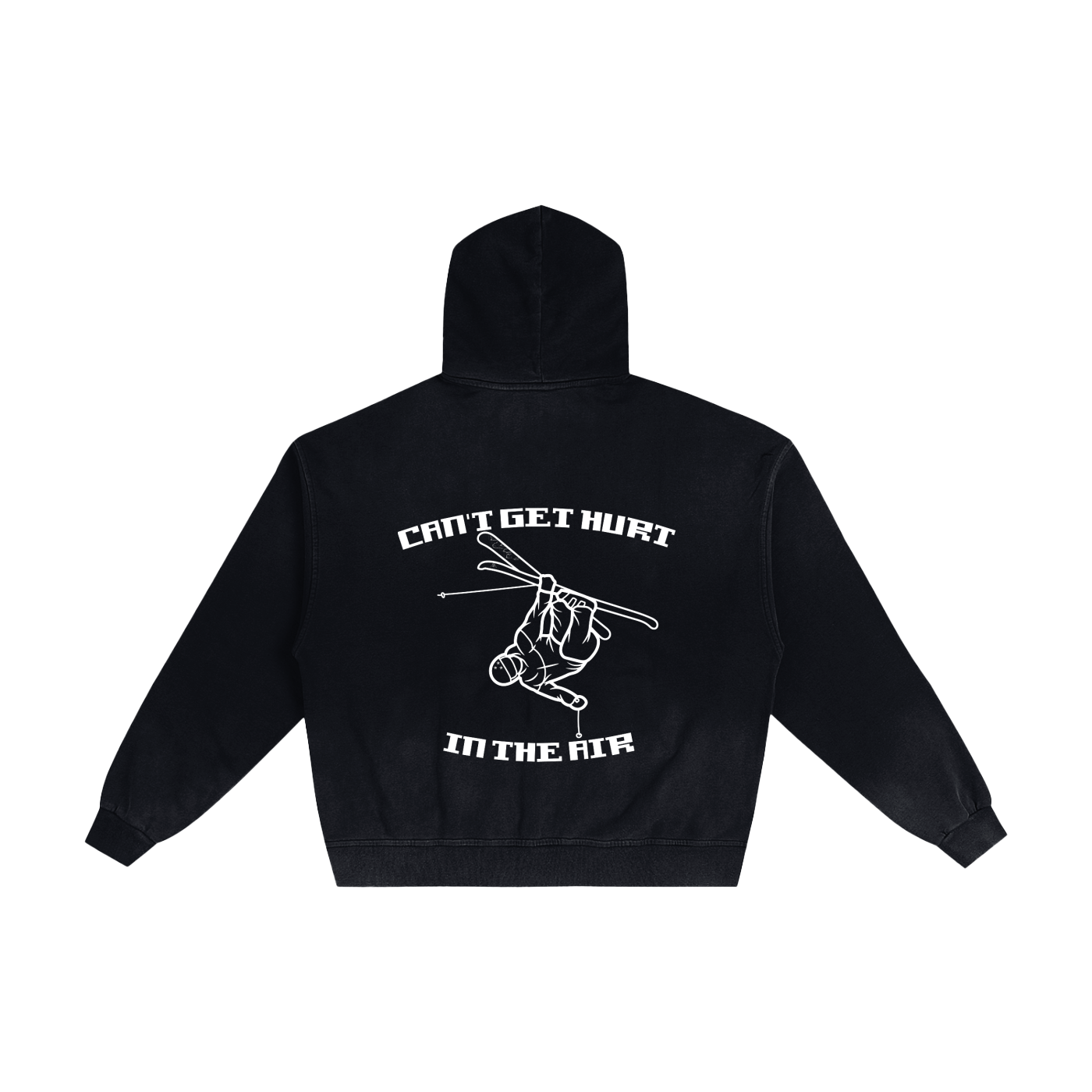 Hand-Frayed Sunfade Zip Hoodie